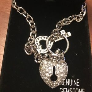 Chateau D'argent Heart and Key Bracelet
